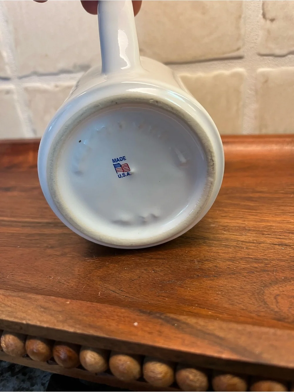 90s Operation Big Dog White Ceramic Dog Mug